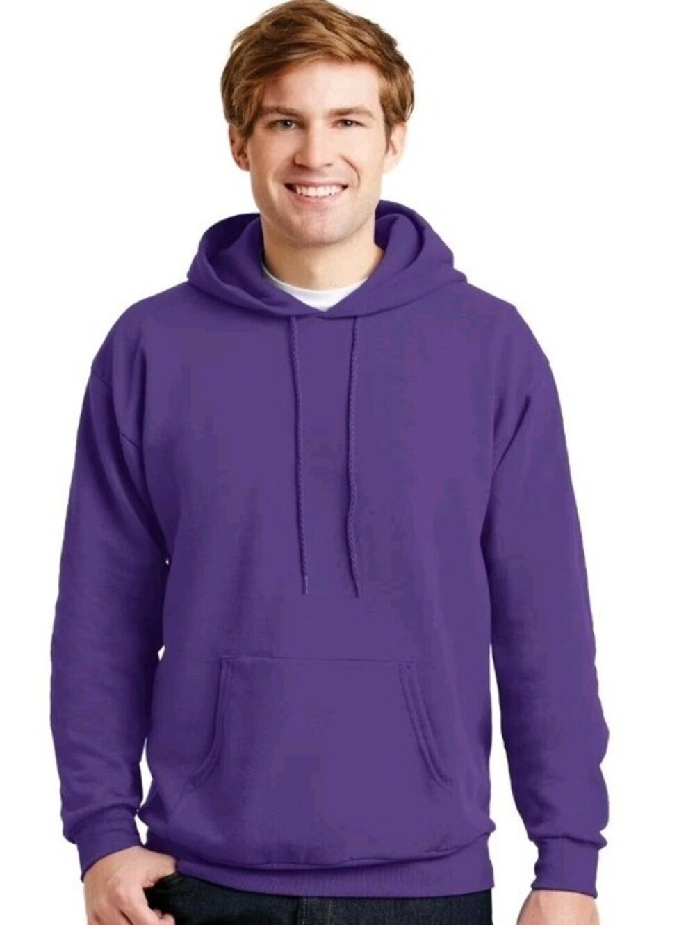 Purple hoodie with kangaroo pocket-size XL